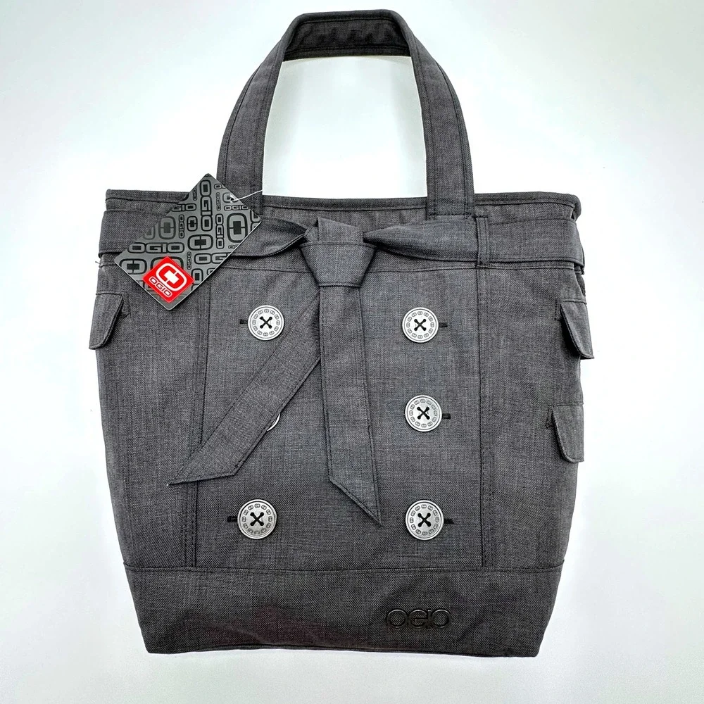 OGIO Melrose Tote Bag Storm Gray Heather Laptop Tablet Travel Work Bag NEW